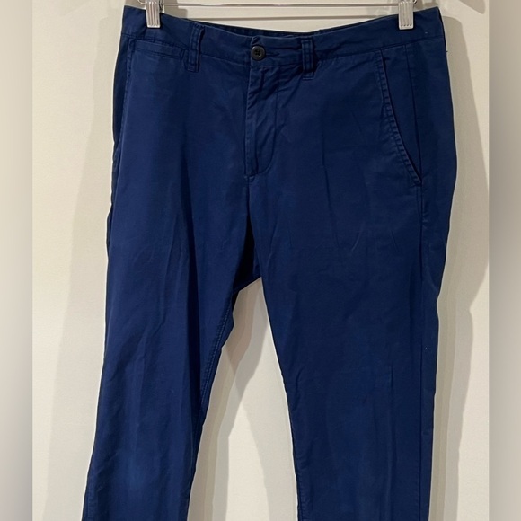 Men’s Bonobos 31W 32L Slim Straight Cotton Stretch Navy Chino Pant Khakis EUC - Picture 3 of 8